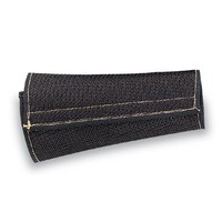 National Safety Apparel Inc S01MC9ILG National Safety Apparel Large 9" Black Cut-Resistant Nylon Mesh Wristlet With Velcro Closu